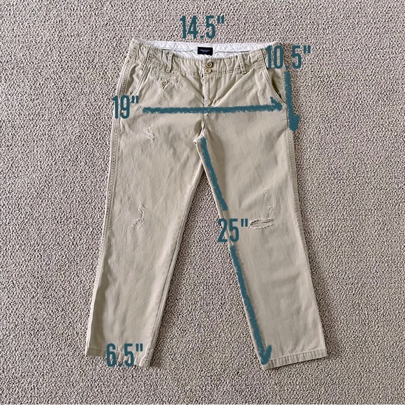 AEO Distressed Ankle Chino Pants, 2 - Picture 5 of 8